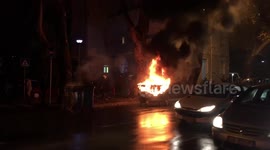 Protest against police brutality in Tirana