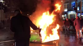 Violent demonstrators in Tirana protest against police brutality