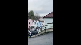 Banksy sneezing woman artwork appears on Bristol house