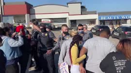 Protesters clash with Oklahoma police after officer fatally shot homeless man