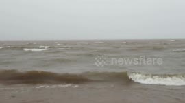 The power of Lake Superior creates awesome waves in Ashland WI