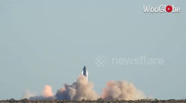 Stunning footage captures moment SpaceX rocket explodes upon landing after flight test