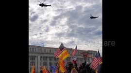 US: Marine One Flies Over Pro-Trump Rally In Washington, D.C.