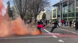 Trump supporters clash with counterprotesters near Washington State capitol