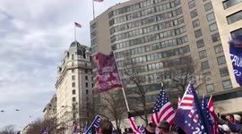 US: Marine One Flies Over Pro-Trump Rally In Washington, D.C. 2