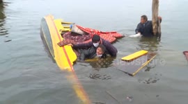 Boat carrying members of India's ruling party capsizes in lake