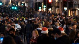 Thousands of shoppers pile into Regent Street as London teeters towards Tier Three restrictions