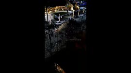 Small crowd stage protest against police brutality in Albania
