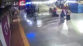 Railway cop rescues woman after she falls from a moving train in western India
