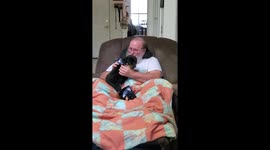 US dad bursts into tears after puppy toy 'comes to life'