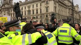 London police forcefully arrest protester at anti-lockdown demonstration