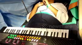 Awake Craniotomy operation of Nine year old girl while she play her piona in Northern India