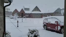 Watch as heavy snow creates an early season winter wonderland in Oklahoma