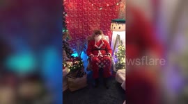 UK uncle turns living room into grotto so his nephews could meet Santa