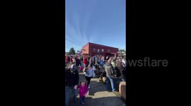 US: Hundreds Against State-Wide Coronavirus Restrictions Rally In Mossyrock, Washington