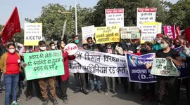 Trade unions in India join farmers' protest against agricultural reforms