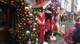 A close-up look at Ivy Chelsea Garden spectacular Christmas display in London