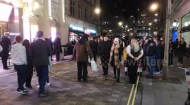 Theatregoers in London's West End queue for final shows before tier 3 lockdown