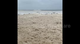 Australia: Thick Sea Foam Covers Beaches In Queensland 7