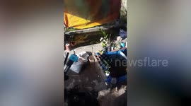 Pond water shakes as magnitude 6.2 earthquake strikes southern Philippines