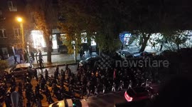 Small crowd of protesters call for resignation of Armenian PM