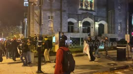 Proud Boys steal Black Lives Matter banner from DC church