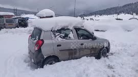 Kashmir receives tourists at famed resort following fresh snowfall