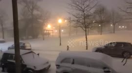 US: States Blanketed In Deep Snow As Massive Winter Storm Creeps Across The Northeast