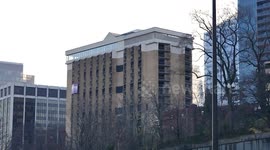 Holiday Inn Demolition In Arlington, Virginia