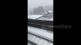 Japan: Cold Wave Brings Record Snow To Regions Along Japan Sea