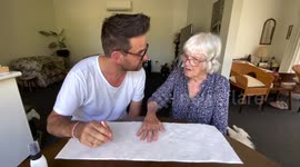 Alzheimers mom teaches son how to paint her nails (NO MUSIC TRACK)