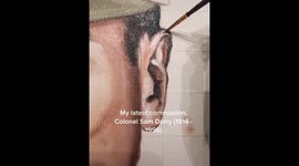 Artist paints Second World War hero