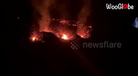 A incredible volcanic eruption