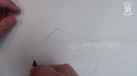 Timlapse drawing, New Plymouth, New Zealand