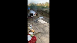 Firework in bbq