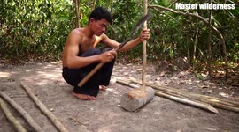 Build mots beautiful mud rabbit house and Build Fish Pond For Koifish