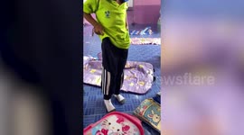 Adorable toddler starts crying after taking pet CRAB to school in her backpack
