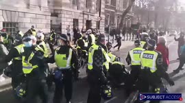 Anti-lockdown protesters clash with police in central London