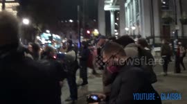 Woman arrested trafalgar sq 5 nov 2020