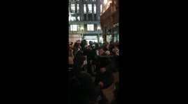 Revellers party on Oxford Street in London for last time before Tier 4 restrictions