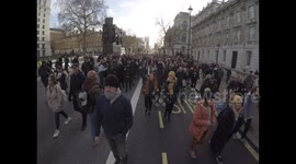 London protest against lockdown out side Downing street 2020.12.19