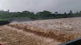 River swells as Storm Vicky kills eight in the Philippines