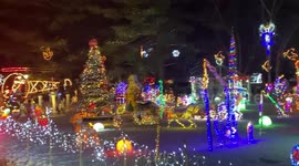 This house's decorations are the most impressive we've seen this Christmas - and they did it to bring joy to locals