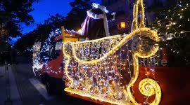 Santa Claus makes an appearance in Biarritz, France