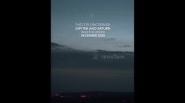 The Grand Conjunction of Jupiter (and its moons) and Saturn (with rings) 20th December 2020