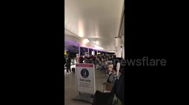 UK: Crowded Heathrow Airport As People Try To Fly Before Travel Ban