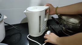Appliance epic fail - Electric water kettle wire was too short to reach plug