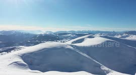 The top of the Bosnian mountain called Bjelašnica at an altitude of 2067 m.