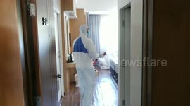 Thai officials clean hotel connected to latest Covid outbreak