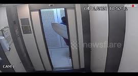 Epic elevator surfing